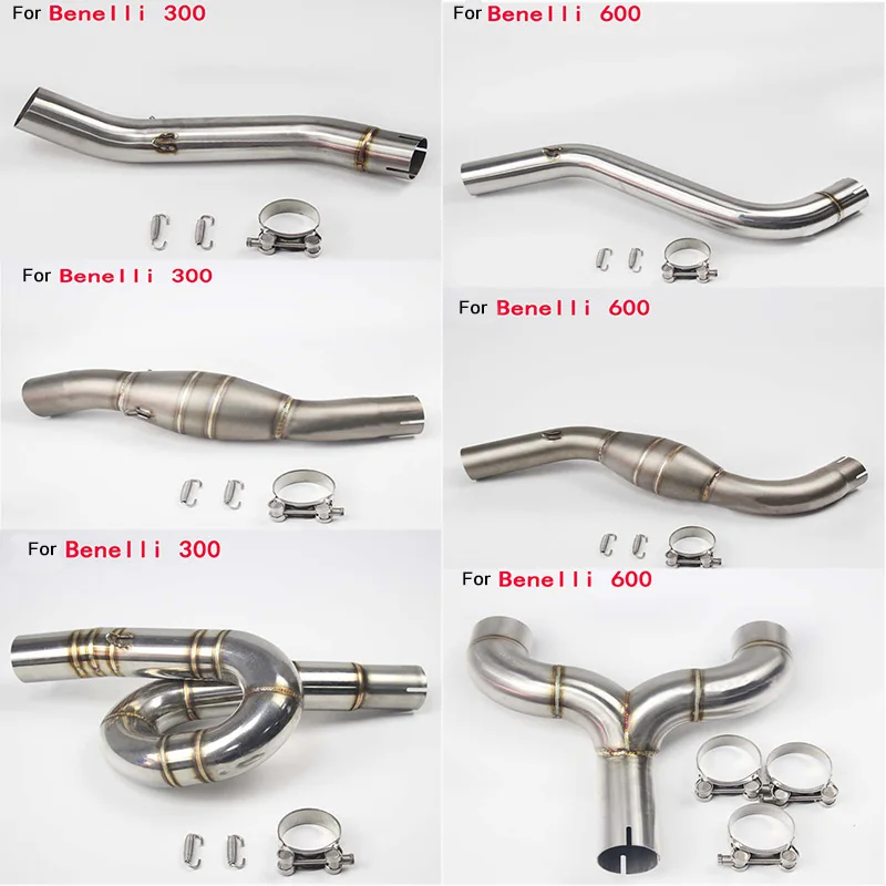 

2010 2011 2012 2013 2014 2015 2016 2017 2018 Silp on For Benelli300/600 Motorcycle Stainless Steel Middle Connecting Pipe