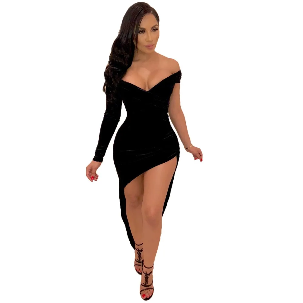 

Joiekuno Solid Strapless Sexy Club Vestidos blusas mujer de moda Summer 2019 Bodycon Party Mini dress Women JH084