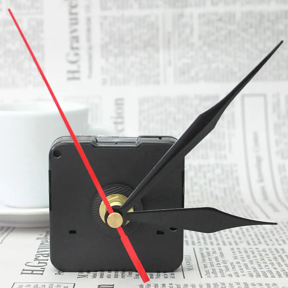 Quartz Murale Horloge Mouvement Mécanisme DIY réparation Kit Blanc /& Noir