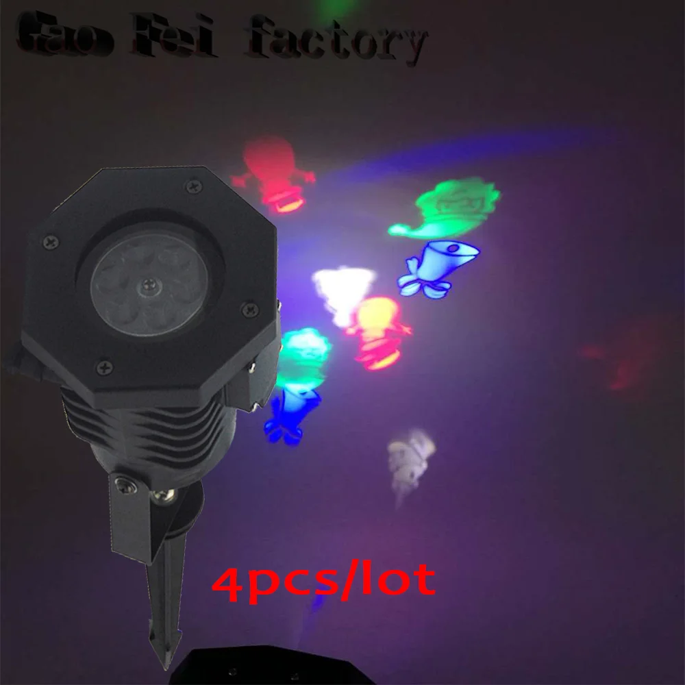 

4pcs/lot LED Projection Rotating Stage Bulb Crystal Ball Light Disco Style