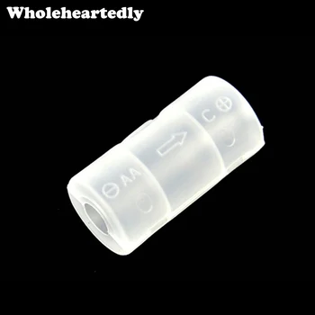 

1 pcs AA to C Battery Adaptor Holder Case Converter Switcher LR06 AA to C LR14 Size Battery Storage Box Dropshipping