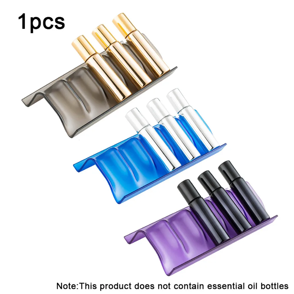 

Hot Drawer Storage Organizer Foldable Perfume Essential Oil Bottle Plastic Rack 5 Bottles Display Rack Demonstration Station