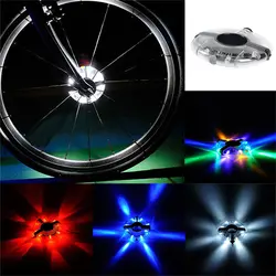 1 шт. Красочные флэш велосипедов концентраторы свет лампы велосипед Велоспорт шин 8 светодиодный колеса говорил свет лампы 3 режима