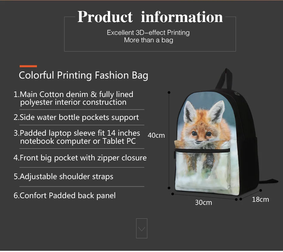 cotton school bag