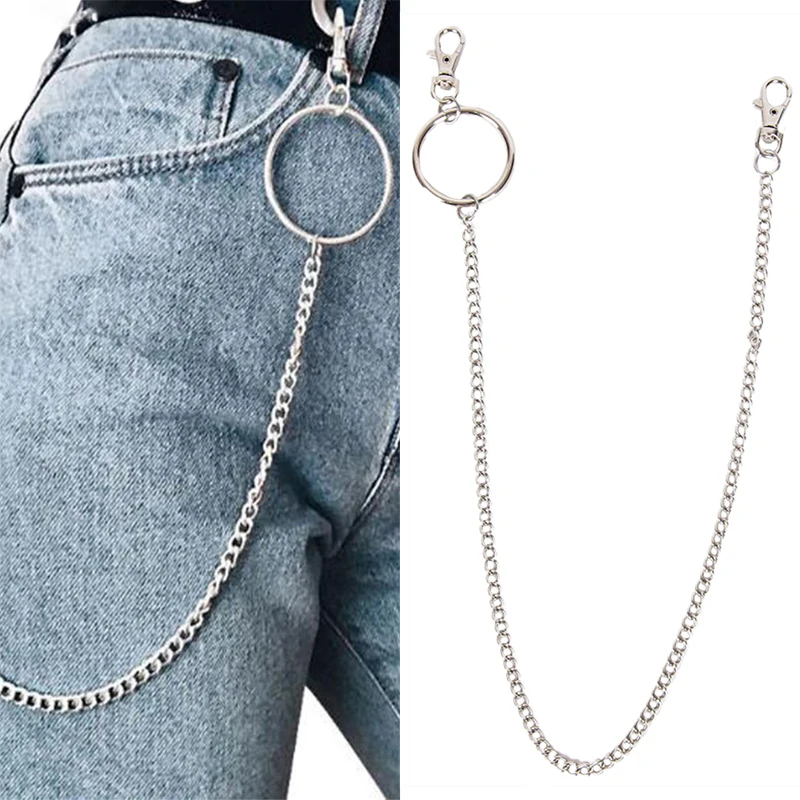 65 см в стиле панк Рок брюки Hipster брелки уличном Большие брелок для ключей джинсы