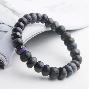 

11mm Genuine Natural Purple Sugilite Gems Stone Marquise Abacus Bead Stretch Crystal Bracelets For Woman