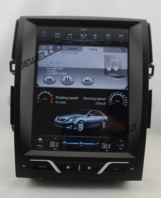 Top 12.1" tesla style vertical screen android 6.0 Quad core 32G Car GPS radio Navigation for Toyota Mark X 2010-2014 2