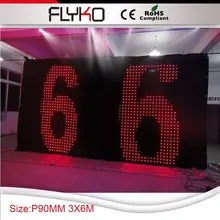 P90 3х6 м Clear view экран со светодиодной подсветкой для сцены для заднего фона