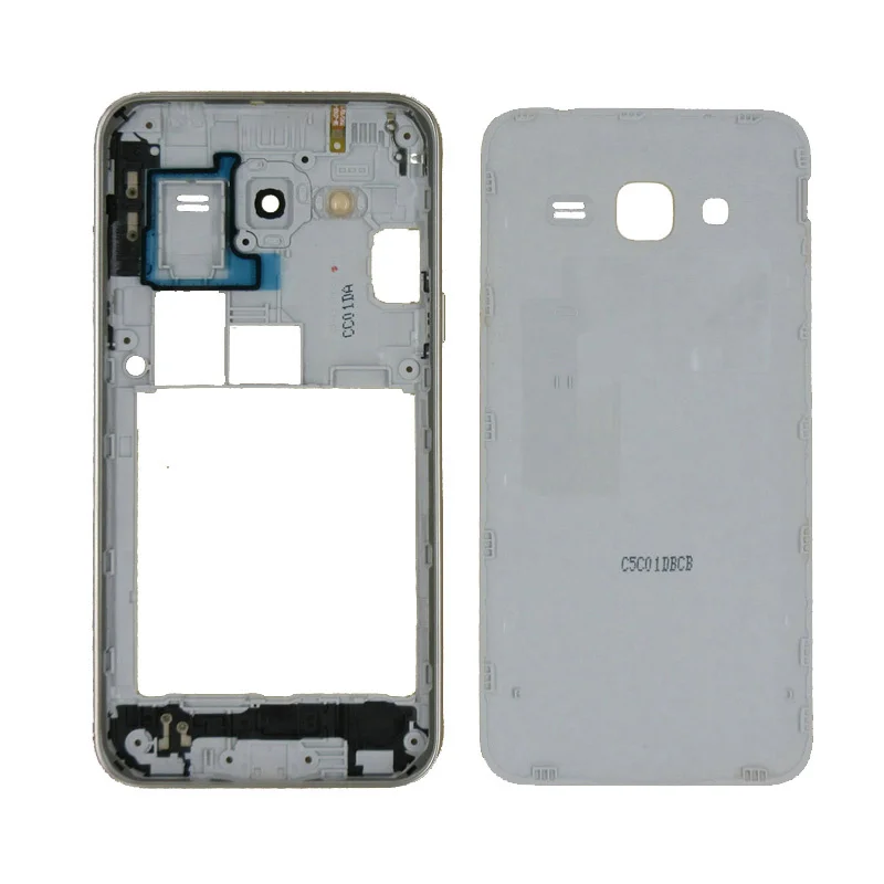 

Middle Frame Back Bezel Frame Rear Housing Back Plate + battery Cover For Samsung Galaxy J3 2015 j300 J320 J3 2016