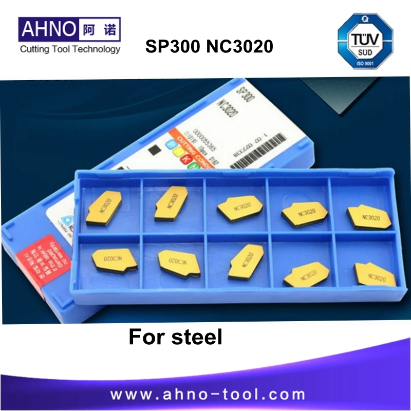

10pcs/lot SP300 NC3020 Slotting inserts suit for the blade SPB machine on the steel