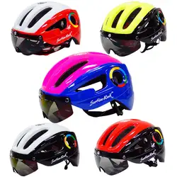 Сверхлегкий EPS велосипедный шлем для мужчин ROAD горный велосипед шлем линзы очки Велосипеды оборудование 9 отверстия Casco Ciclismo