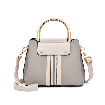 

2019 European fashion simple and large style women's designer handbags high-quality PU leather shoulder bag qq442