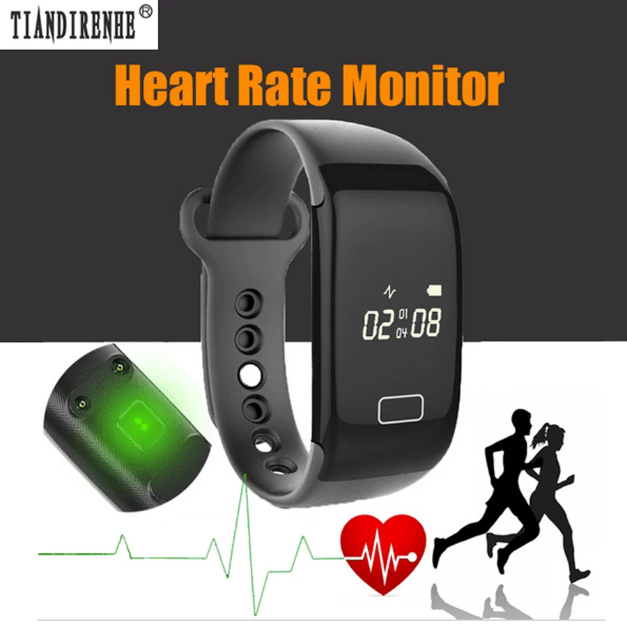 Tiandirenhe Heart Rate Monitor Smart Band Fitness Tracker Smartband Wristband Bracelet Wearable Devices Sports for IOS