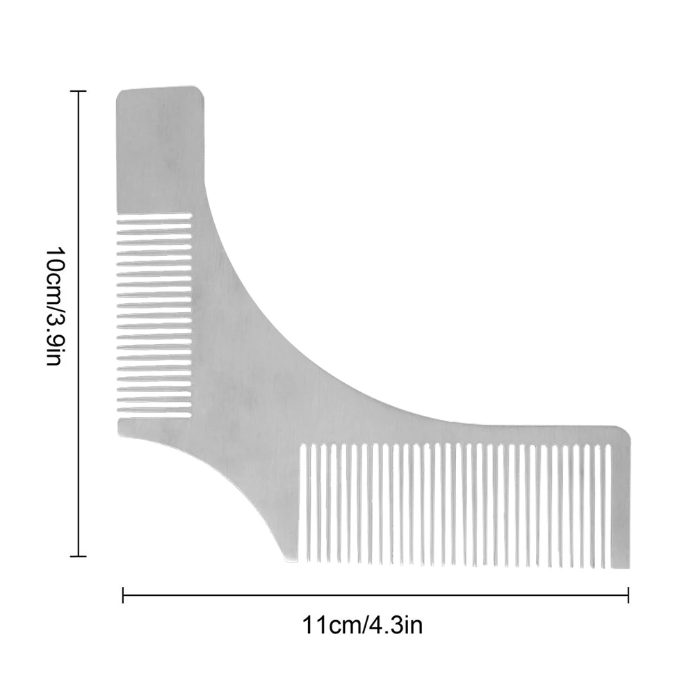 Нержавеющая сталь борода стиль формирование формирующий гребешок лица инструмент волос