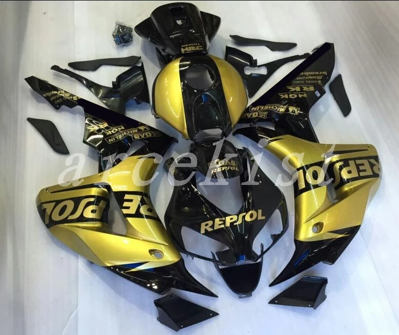 

New ABS motorcycle Bodywork fairing kit Fit for Honda CBR1000RR 06 07 fairings set CBR 1000 RR 2006 2007 custom repsol golden