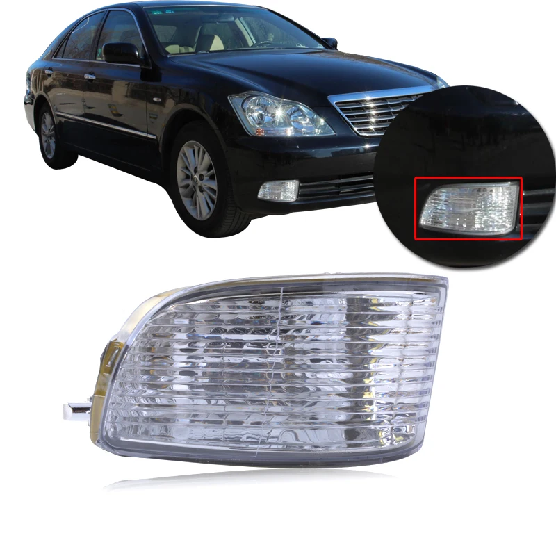 

CAPQX Front Clear Bumper Fog Light Fog Lamp 81220-0N010 81210-0N010 For CROWN GRS18 2.5L 3.0L 5GR-FE 2005 2006 2007 2008 2009