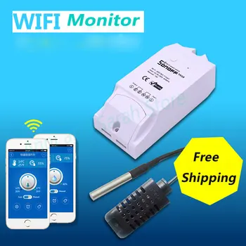 

Itead Sonoff TH 10a 16a Temperature Humidity Monitoring Sensor For Smart Home Smart WiFi Switch App Wireless Remote Controller