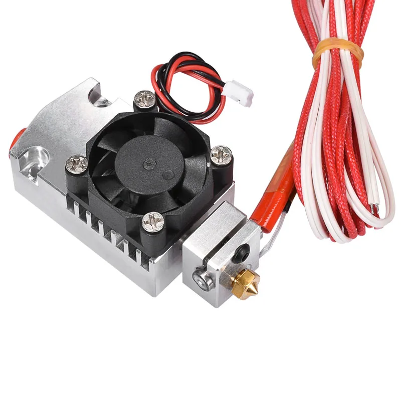 

3D Printer Parts Extruder 2 In 1 Out Hotend with single cooling fan Dual Color 12V 24V heater Hotend Kit for 1.75mm Filament