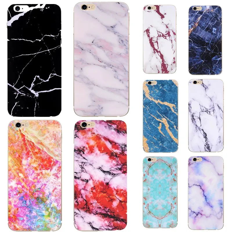 Роскошный силиконовый чехол для iphone 7 iPhone 6s X 10 6 7Plus 8plus 5 5S se мягкий мраморный узор |