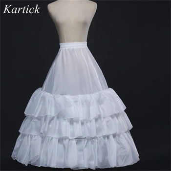 

Brand New Petticoats White Wedding Accessories Fashion Marrige Crinoline In Stock 3 Layers Elastic A-Line Bridal Underskirt