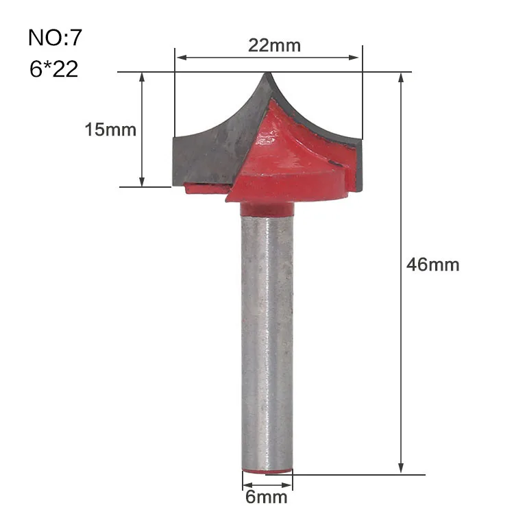 1 шт. 6 мм хвостовиком CNC инструменты твердосплавные круглый нос биты круглые точки вырезать бит шейкер Cutter Инструменты для деревообработка