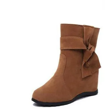 

The Spring And Autumn Winter New England Boots In Increased Fashionista High-heeled Female Student Martin Single Boots