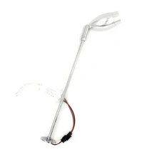 12V LED spot light Picture Light Desk Reading Stand Pole Post Lamp Fixture With Base Angle Adjustable Spotlight Showcase Silver