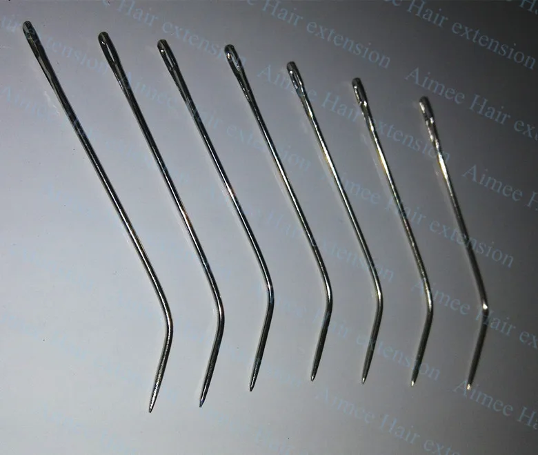 Free shipping J type Needle of Weaving / Human Hair Weft Extension Weaving Tools 144pcs