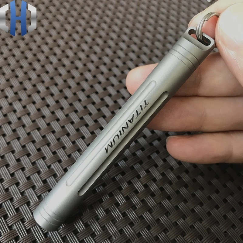Titanium Alloy Toothpick, Pure Titanium Tooth Seal Capsule Drug Box, Tweezers Key Buckle Fast And Portable Waterproof EDC
