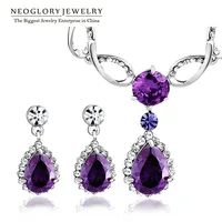 Neoglory aaa Циркон Оден горный хрусталь очаровательные ювелирные наборы с цепочки и ожерелья серьги для женщин дизайнер 2015 новое поступление брендовая распродажа - изображение