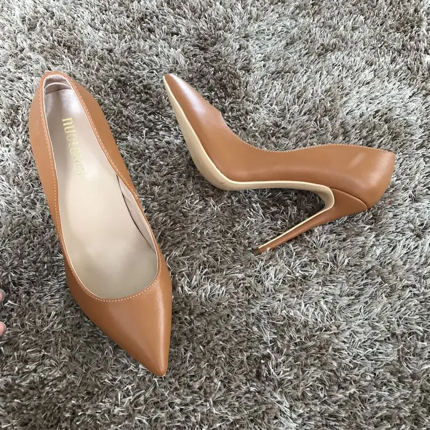 Brand Shoes Woman High Heels Women Shoes Pumps Stilettos Shoes For Women Black High Heels 12cm/10cm/8cm Leather Wedding Shoes