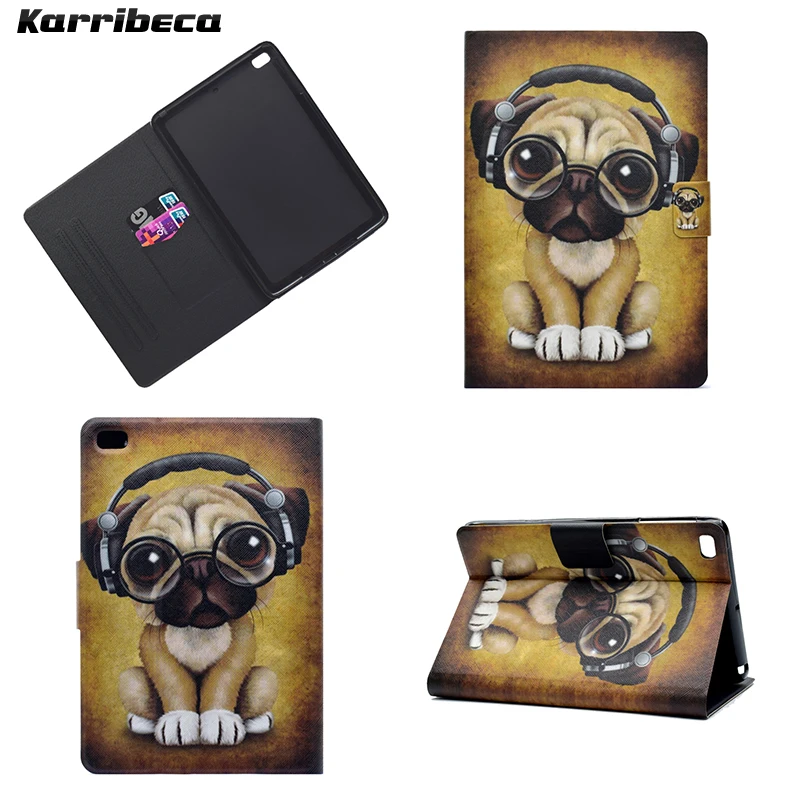 Мультфильм пес собака Кот кролик магнит PU ткань кожаный кожа планшета чехол на iPad