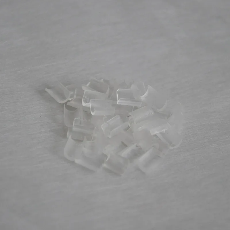 Black/Brown/Beige/White Nail Tip Keratin U-Shape Fusion Keratin Glue Tips Granules Keratin Glue Granule Extension Accessory