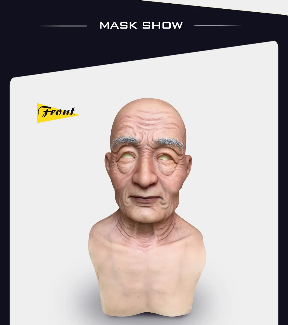 Realmaskmaster реалистичные Силиконовые Хэллоуин маска для вечеринки поставки искусственный Голубь из латекса взрослых старый человек полный лицо маски фетиш