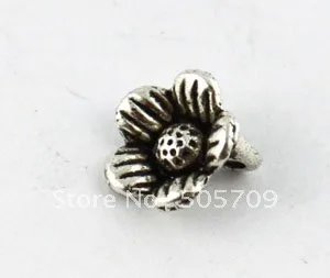 

Тибетские Серебряные Подвески с цветами A8394, 400 шт.