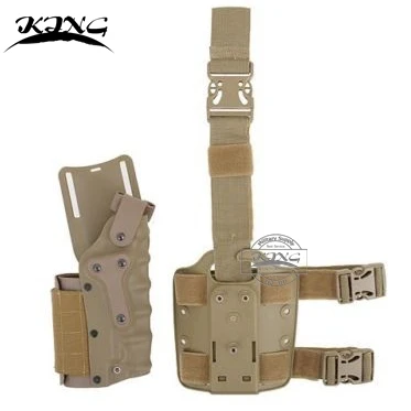 

Tactical Gun holster Set Hunting Airsoft Drop Leg Holster Belt Holster fits R&L Colt 1911 / GL 17 22 23/ M92 M9