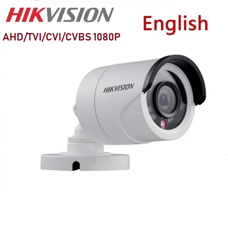 DS-2CE16D0T-IRF Hikvision английская 2MP HD1080P IR Bullet камера 20 м IR расстояние IP66 Всепогодная CCTV камера безопасности