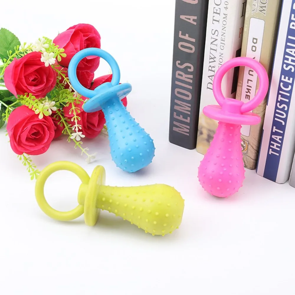 

Toys Pet Chewing Toy Teat Nipple Shape Teething Train Cleaning Poodles Puppy