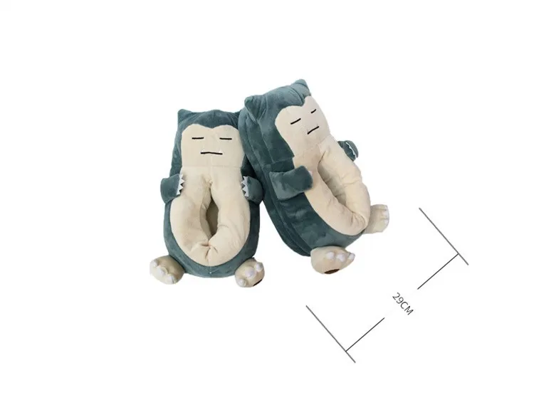 Аниме Покемон Косплей Prop Snorlax Cos тапочки теплые хлопковые коллекция фанатов
