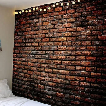 

3d painting clothe clothe craft background decor rectangular tapestry Stone wall decorative tapestry mat tapestry wall hanging