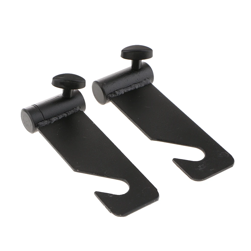 2 Pieces 1 Roller Wall Mounted Manual Background Frame Support Bracket Hooks