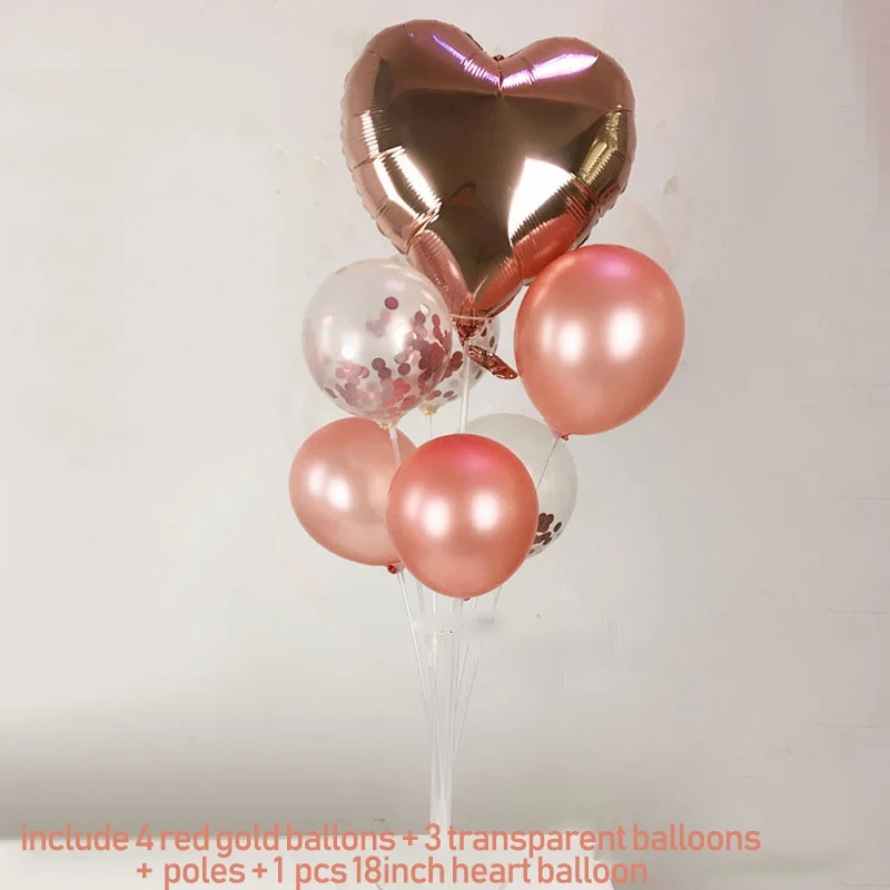  Rose gold Table balloon stand Birthday party Arrange Table float Column Marriage room Decorative it