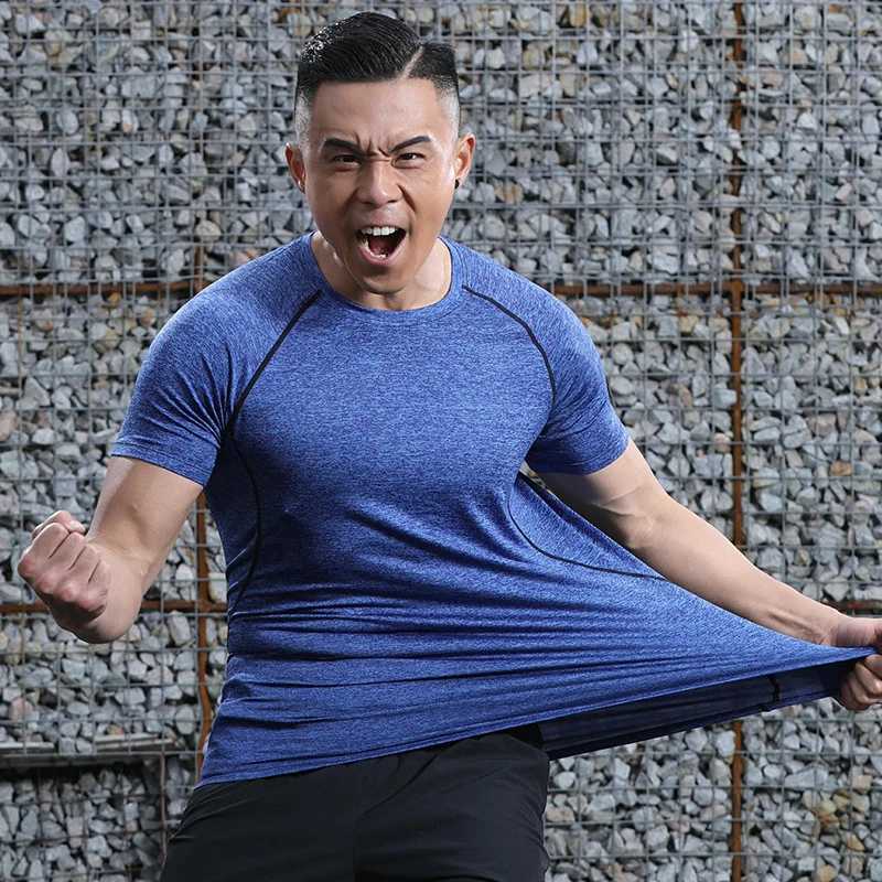 

2018 Fitness Running T-shirts Men Women Quick Dry Short Sleeve Sport T Shirt Workout Training Sweatshirt Jogging Sportswear Tee