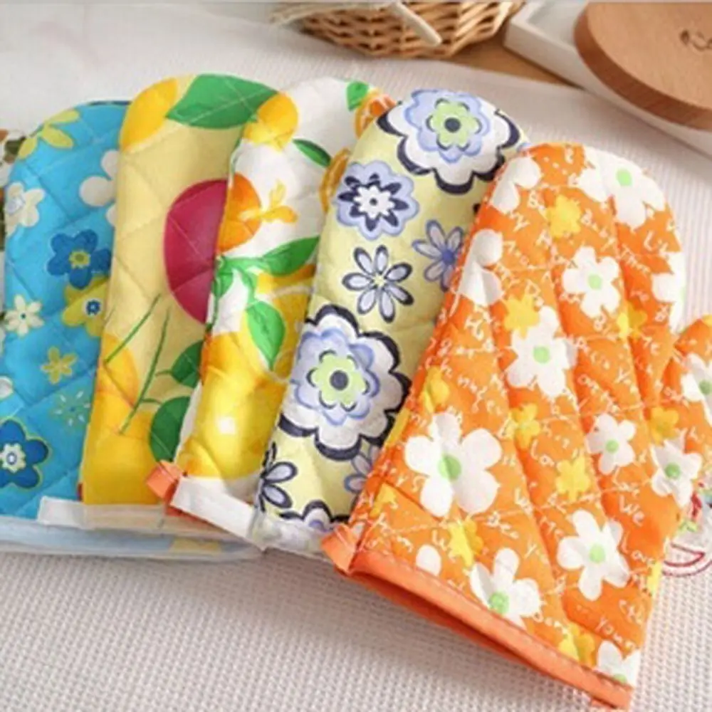 

Home Kitchen Microwave Oven Gloves Heat Proof Resistant Cooking Gloves Tools Oven Mitt Insulated Non-slip Glove