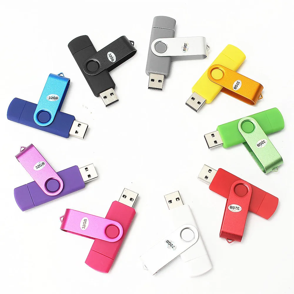 OTG USB 3 0 флэш накопители накопитель для системы Android 8 ГБ 16 32 внешнее Хранилище 2 в 1