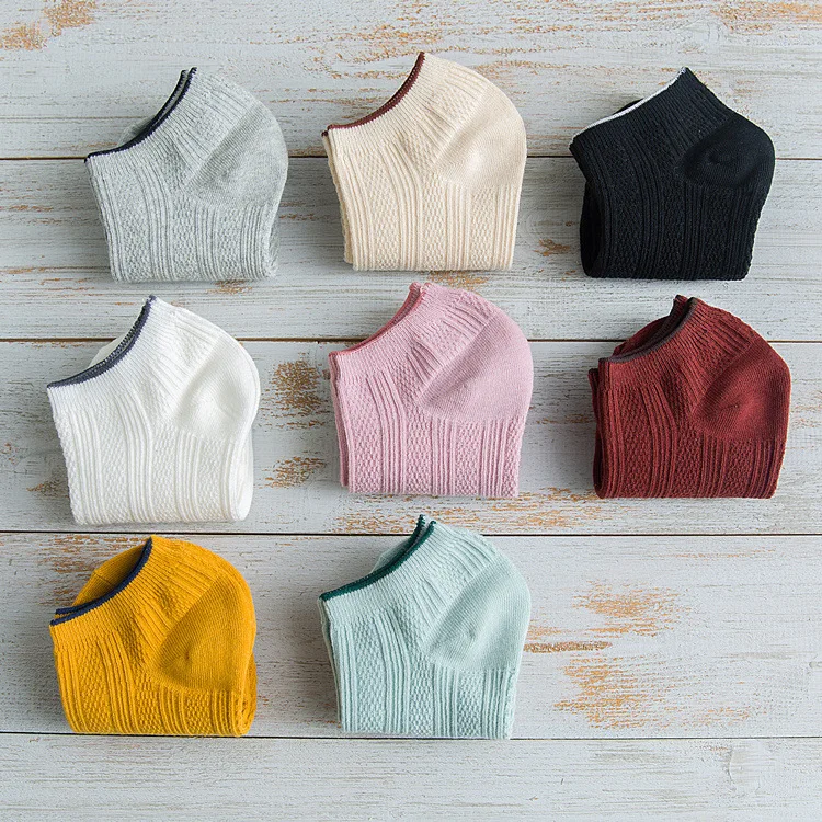 

1Pair High Quality Cotton women Socks Spring Summer Low Cut Ankle Socks women Short Dress Socks