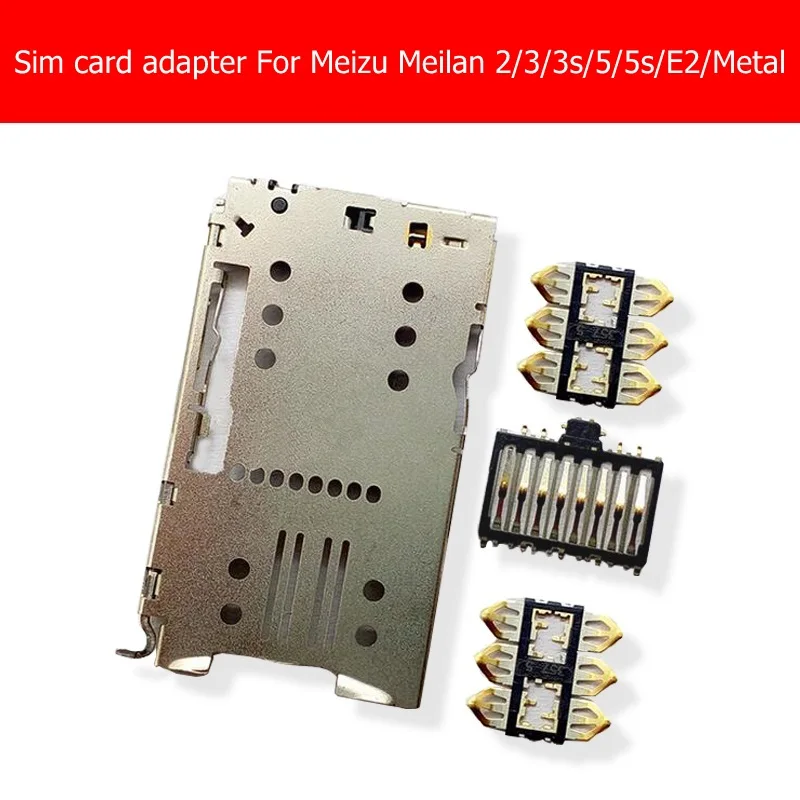 Держатель адаптера Sim карты для Meizu Meilan 2/3/3s/5/5s/ES/Metal/X5 pro разъем чтения карт памяти +