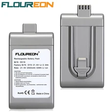 Floureon 21,6 V 2000 мА/ч, пылесос Батарея Перезаряжаемые пакеты запасная аккумуляторная литиево-ионный аккумулятор для Dyson DC16 BP01 12097