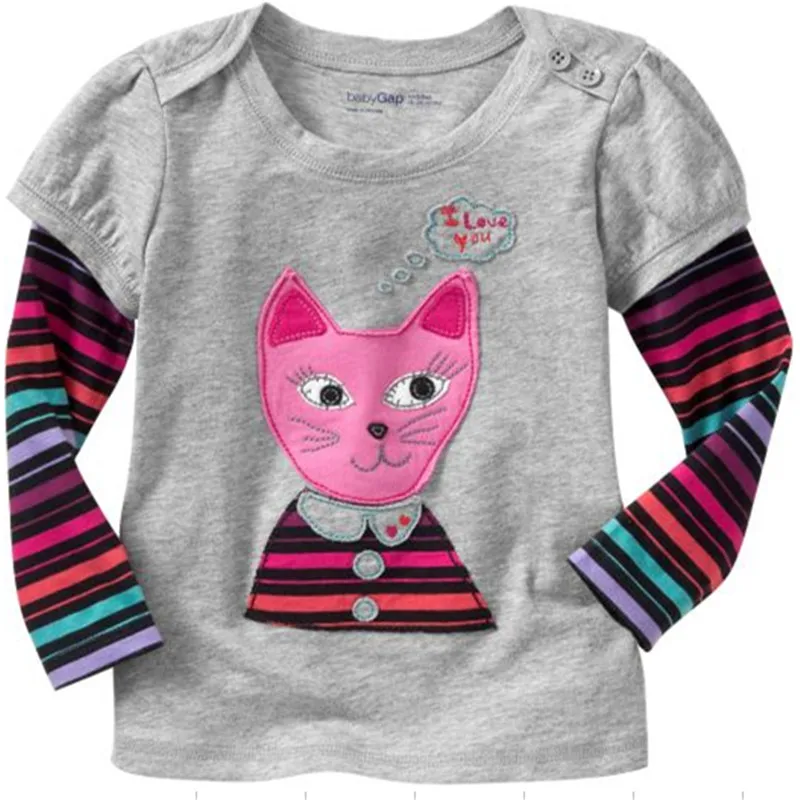 

jumping meters brand Autumn spring boys girls T shirts cotton knitted fabric hot selling fashion children clothes baby tops