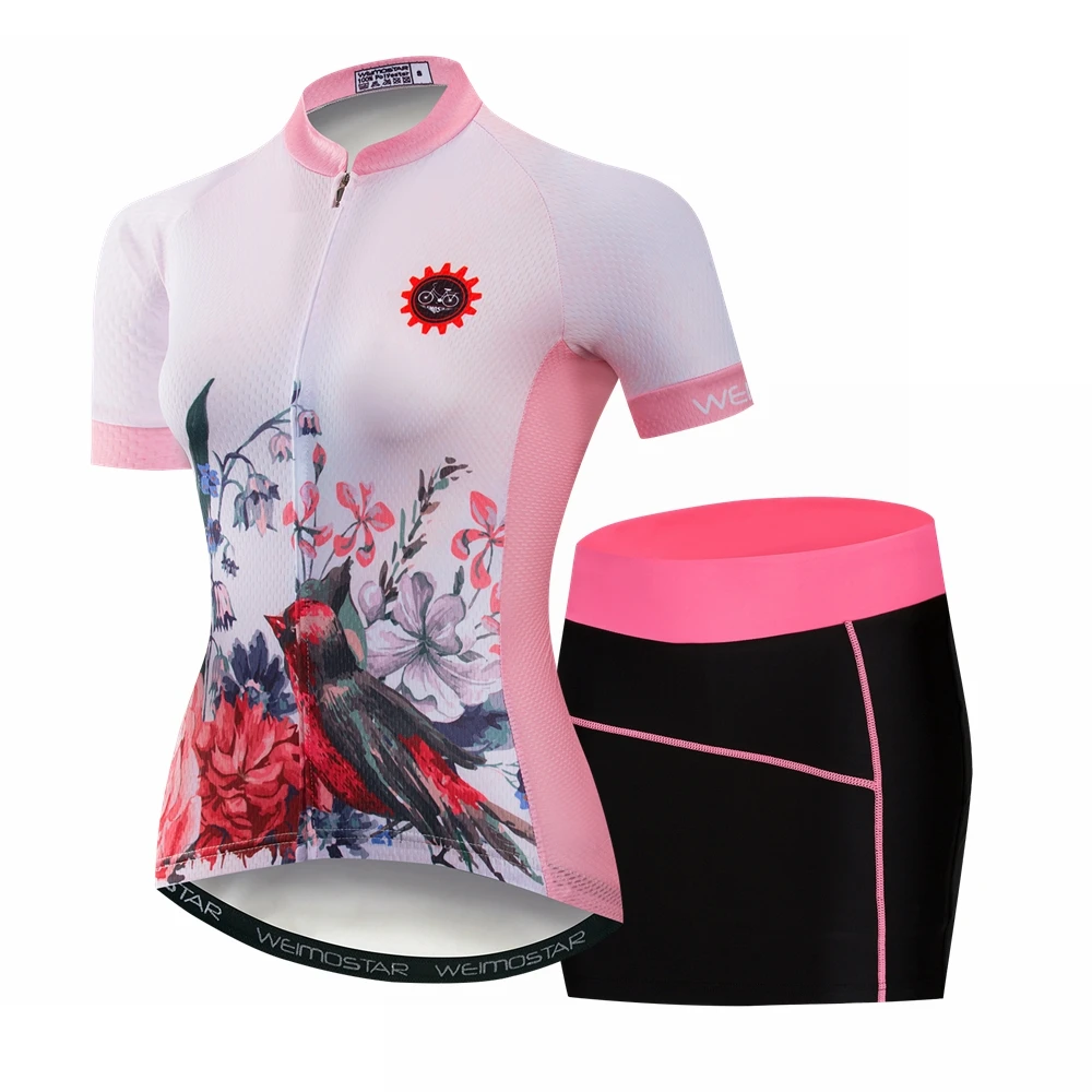Набор для велоспорта женский MTB велосипед гель для трикотажа шорты велосипедная юбка шорты костюм Ropa Велосипедное Джерси Ciclismo велосипедная одежда розовый
